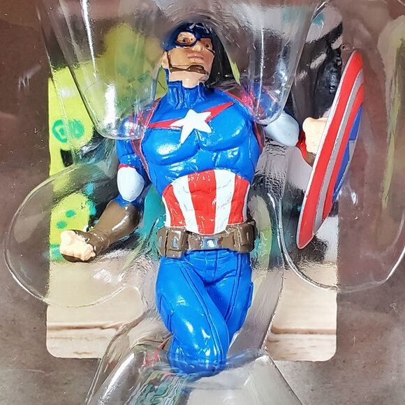 Hallmark Marvel Avengers Captain America 3.5" Christmas Tree Holiday Ornament - Picture 7 of 7